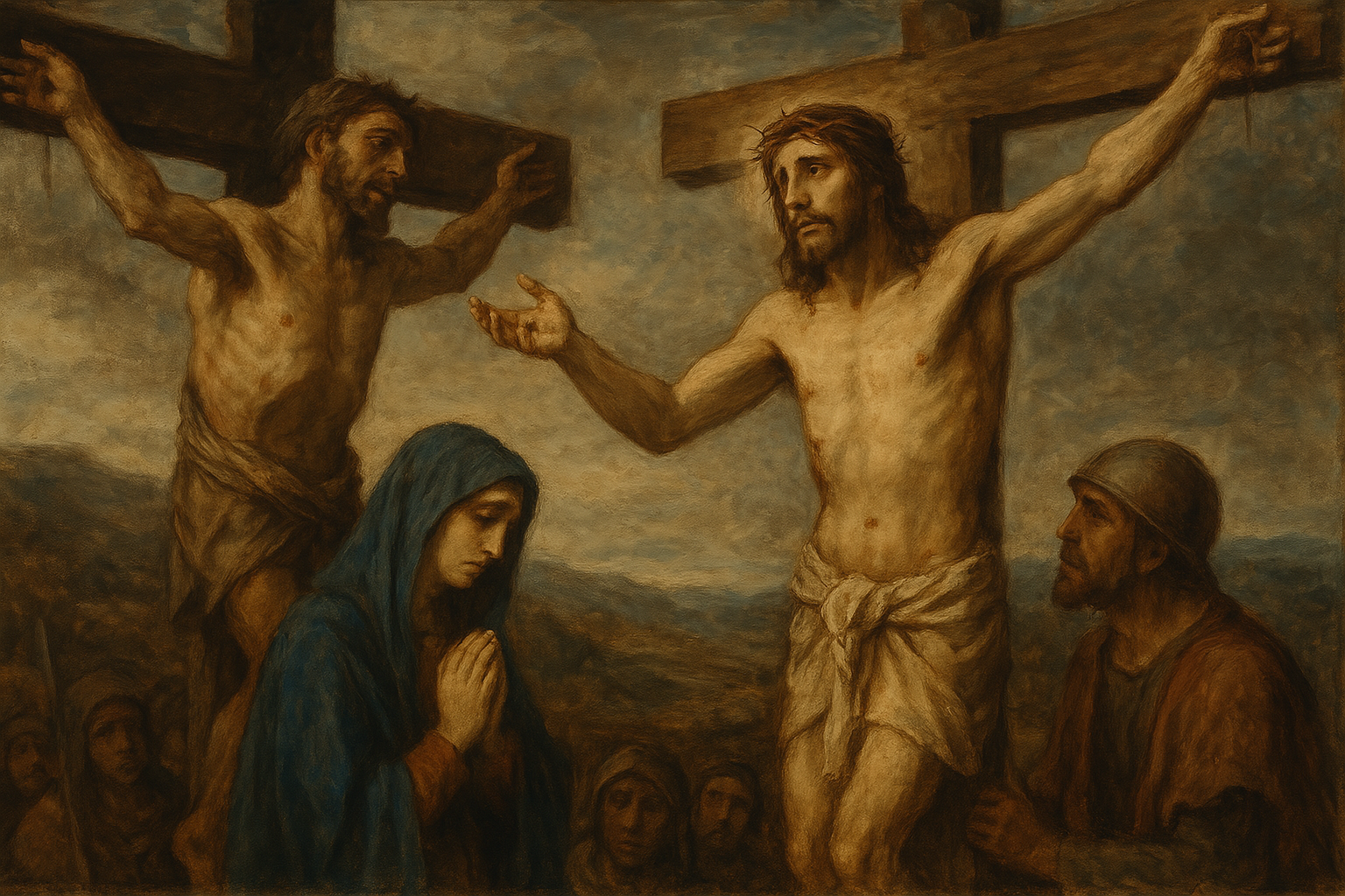 Jesús promete su reino al buen ladrón